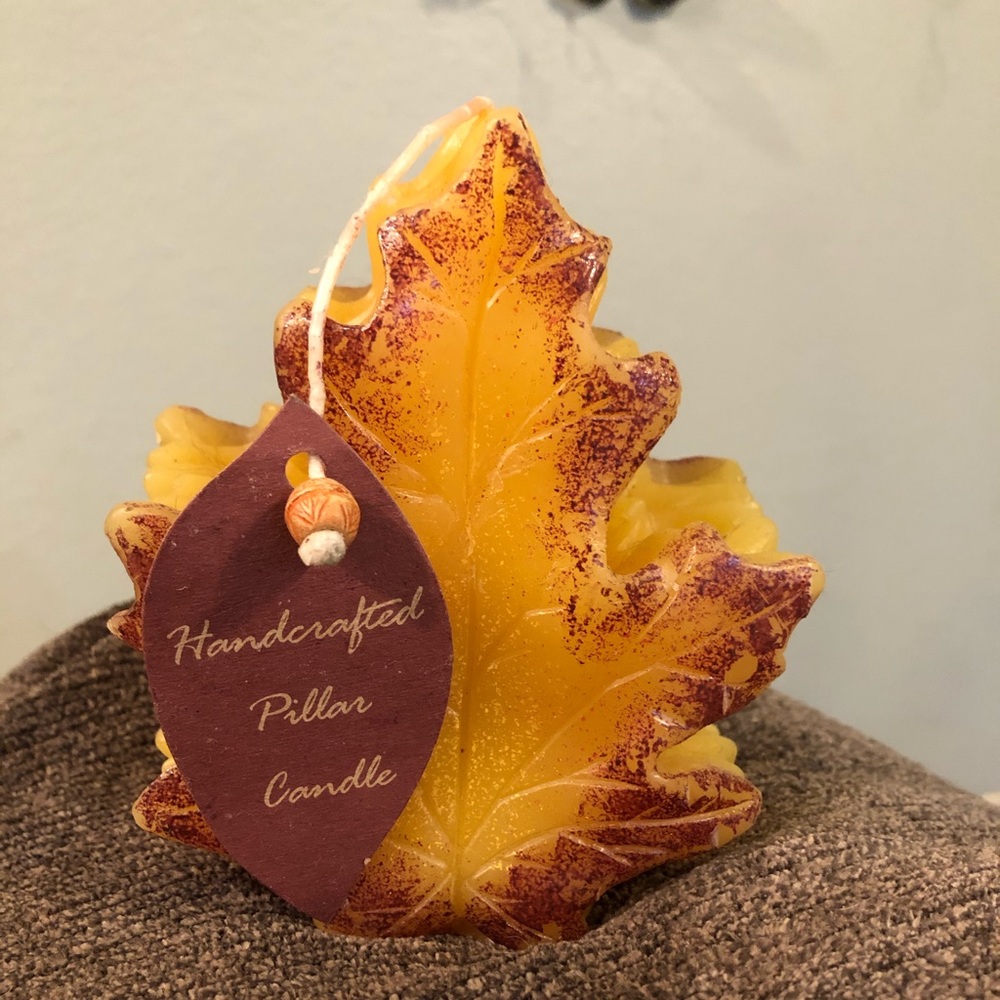 Handcrafted Leaf Candle